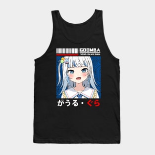 Gawr Gura in School Uniform Tank Top